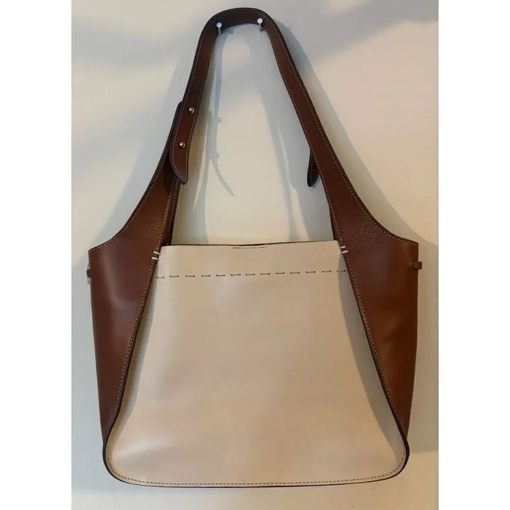 RARE Ann Mashburn Lucie Bag in English Color-block Leather